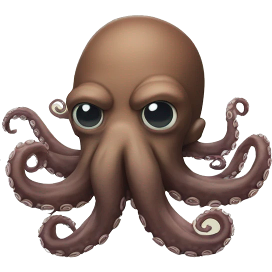 Octopus with beard emoji