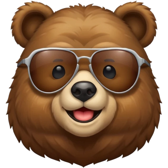 bear wearing sunglasses  emoji