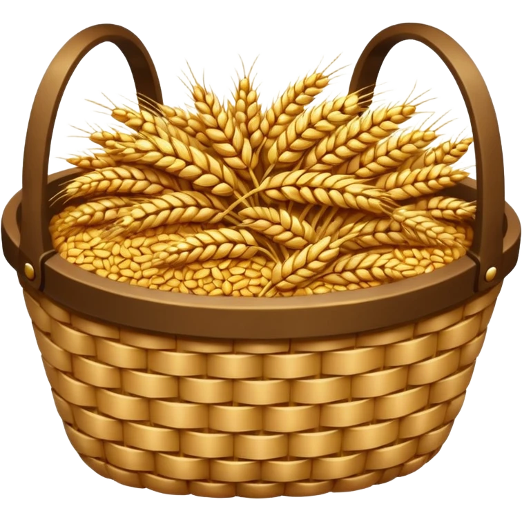 Wheat grain basket emoji