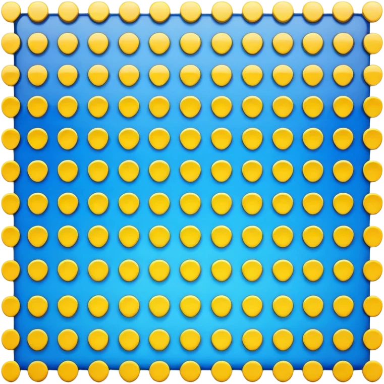 Tenacity as emoji, persistent repeating square patterns, strong color contrasts emoji