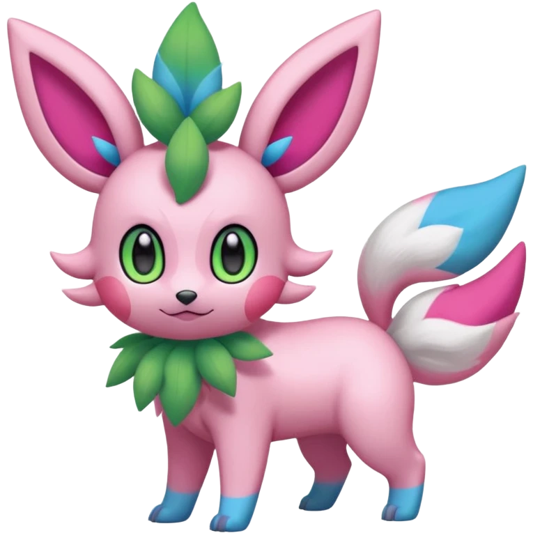 Shaymin-Bayleaf-Sylveon-Umbreon-fusion-Pokémon-hybrid-creature  emoji