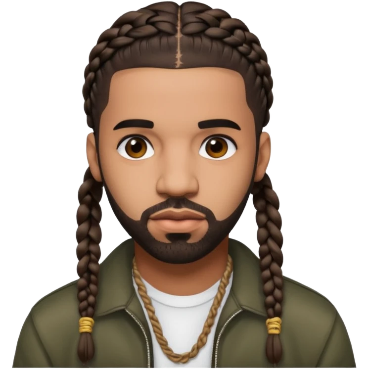 Rapper drake with braids acting gay emoji