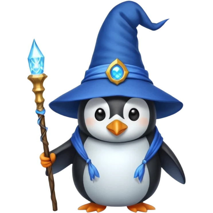 Penguin Wizard emoji