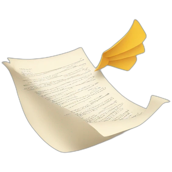papers flying emoji