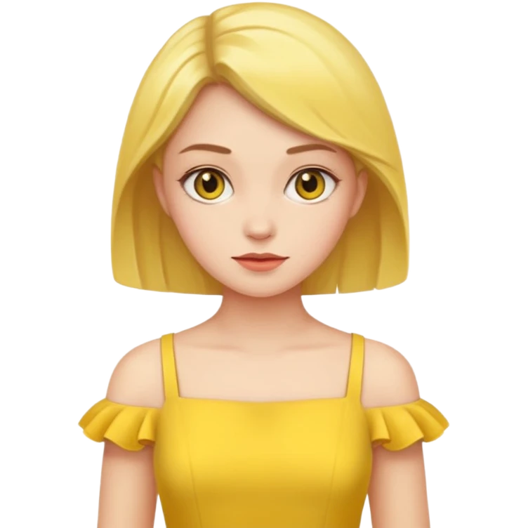 yellow dress emoji