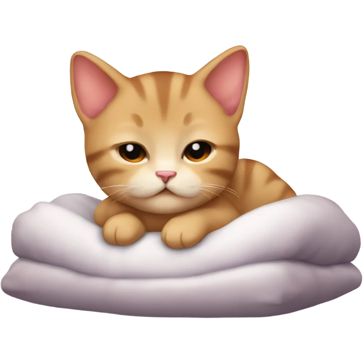 Chaton qui dort emoji