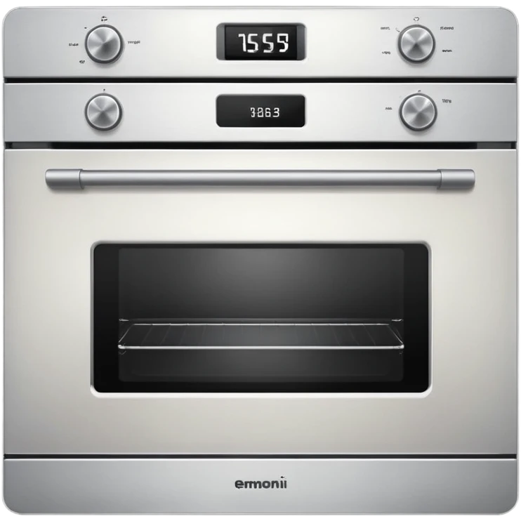 white kitchen oven, apple emoji style emoji