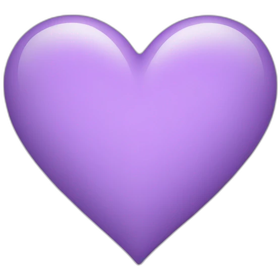 Light purple heart emoji
