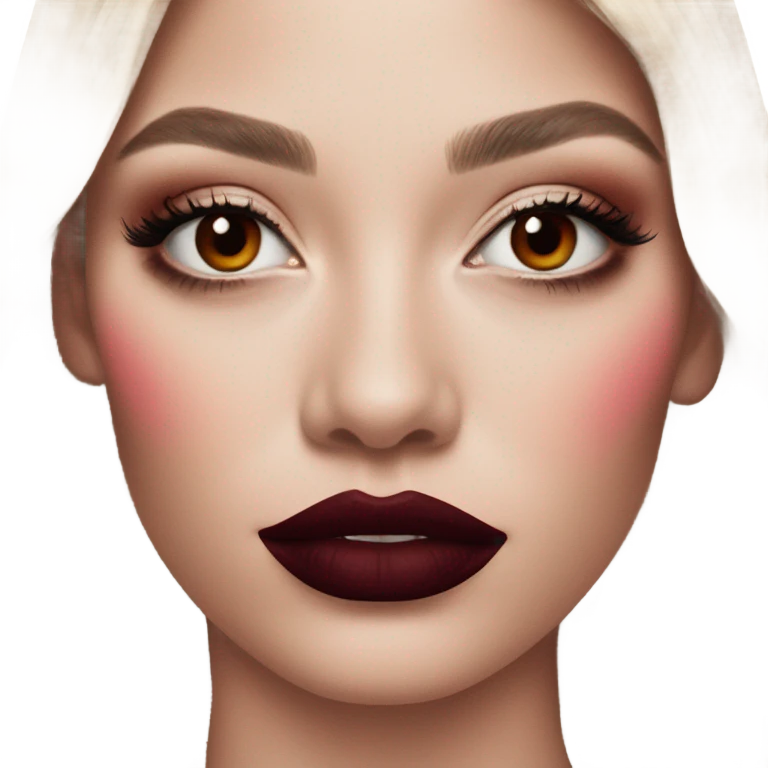 dark red dior blush emoji