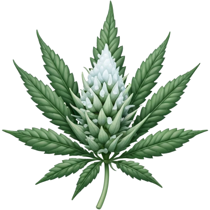 white color marijuana emoji