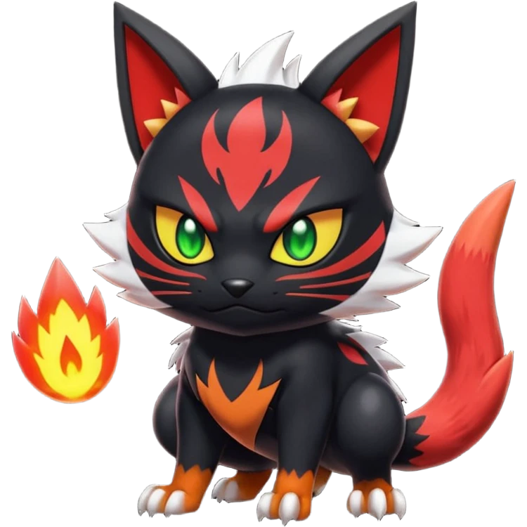 Nargacuga-Litten-Torracat-fusion-Fakemon-Pokémon-creature  emoji