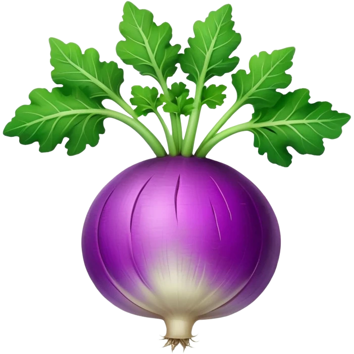 turnip with leaves emoji