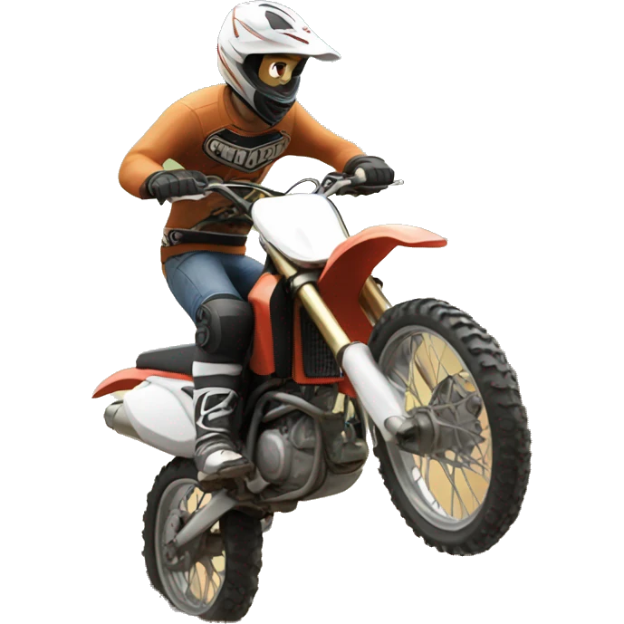 Guy riding dirt bike  emoji