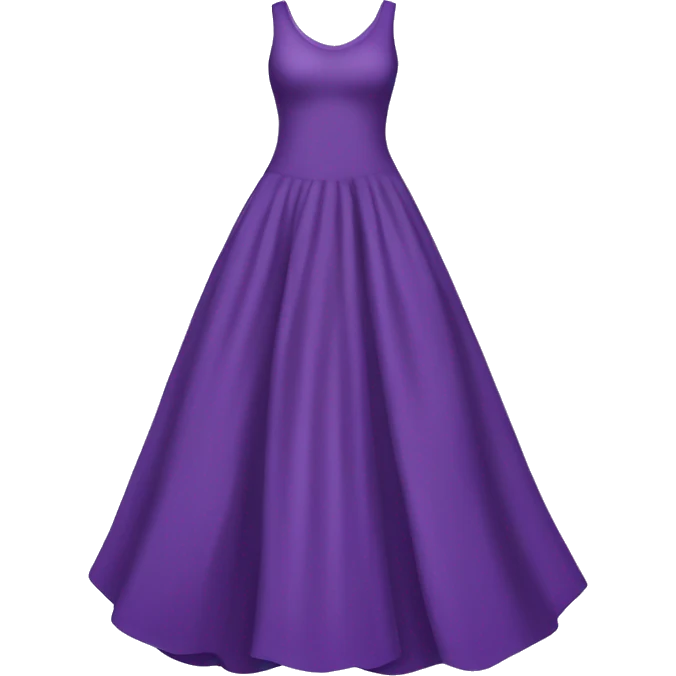 Long purple dress emoji