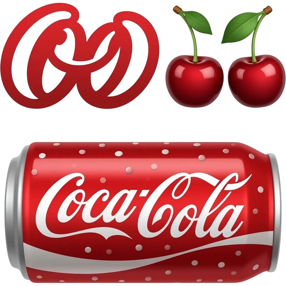 Cannette de coca cherry emoji