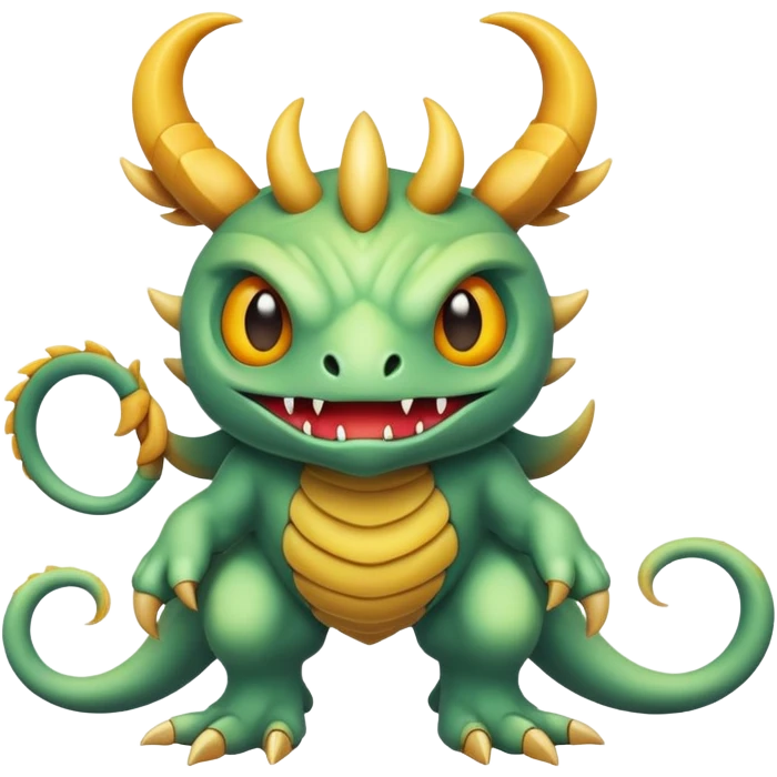 Epic complex detailed scenic-Fakémon-creature emoji