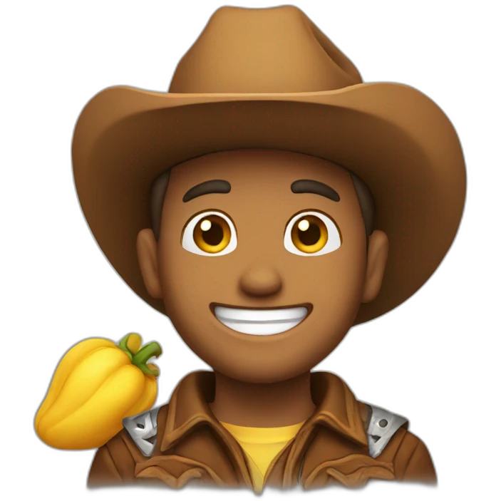 happy cowboy emoji