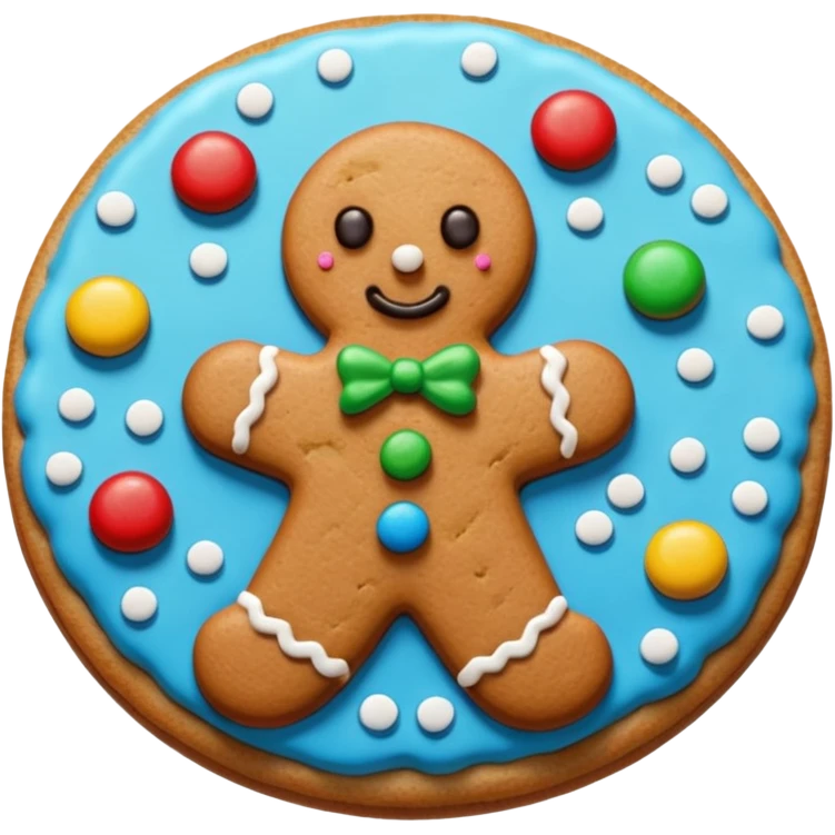 an aesthetic christmas cookie emoji