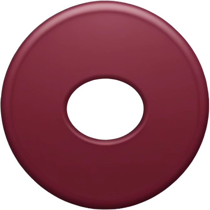 Círculo de color burdeos emoji