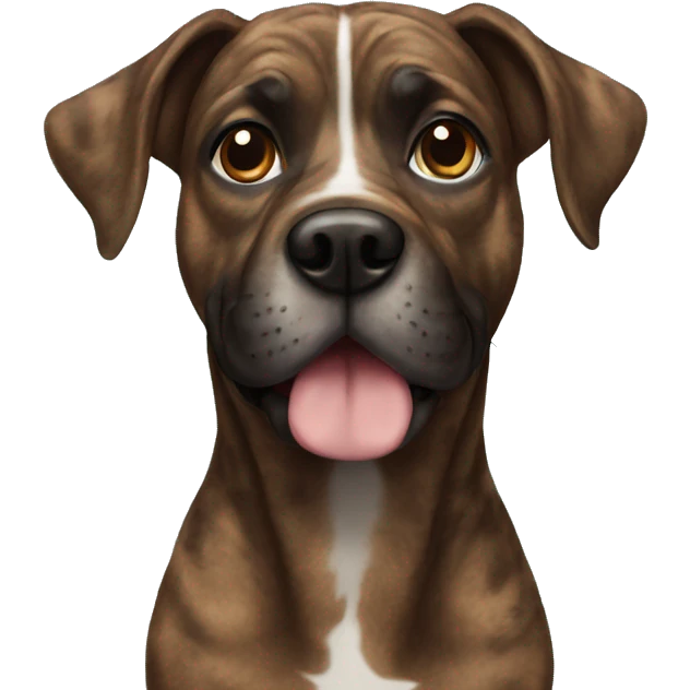 Brindle dog emoji