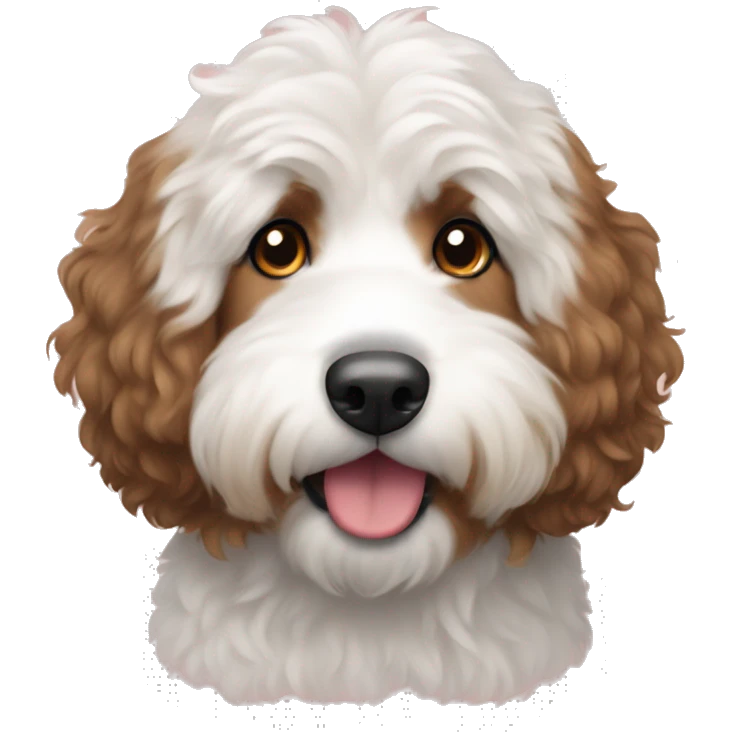 Bernedoodle with no white fur  emoji