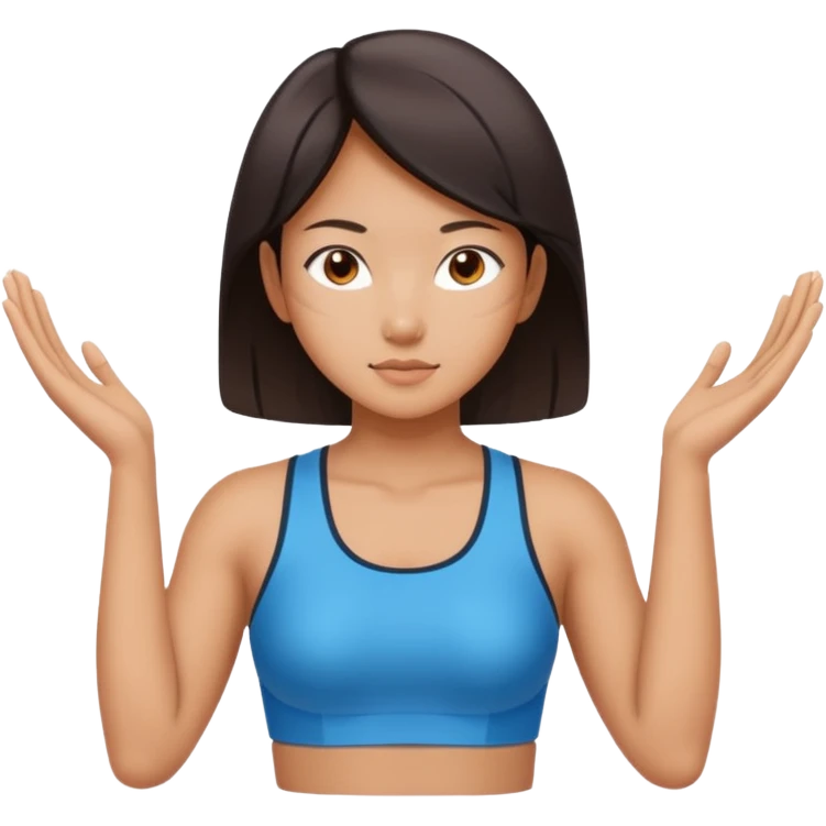 Asian Women Draw X-Shapes With Both Arms emoji