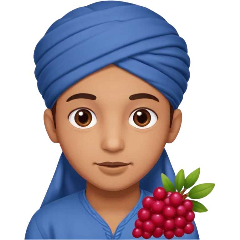 Cute moroccan chubby berry emoji