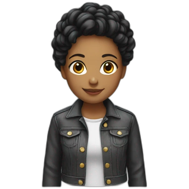 nice jacket - girl emoji
