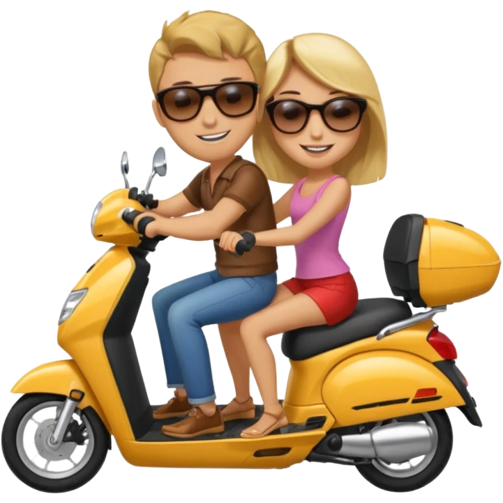honda dio new byke couple going emoji
