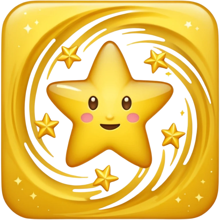 Make me an star emoji with a swirl in it with no face emoji