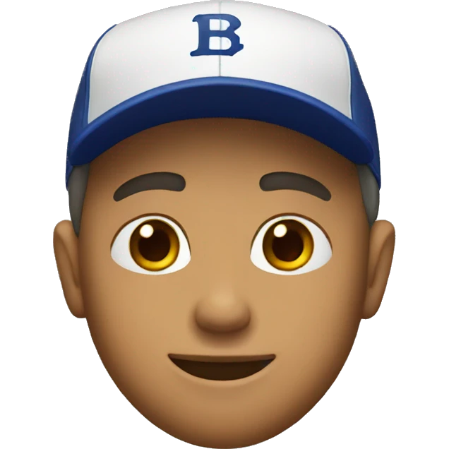 guy with a baseball hat emoji