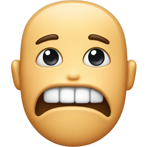 drooping jaw face emoji