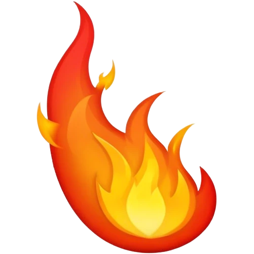 Fire make hugs  emoji