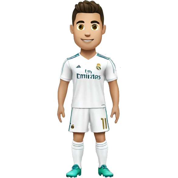 cristiano ronaldo con la camisa del real madrid emoji