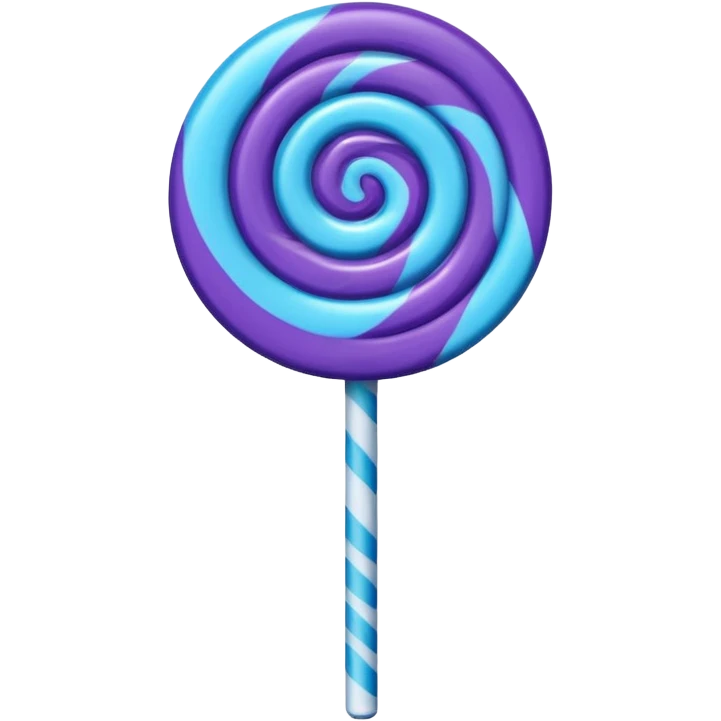 lolipop roxo e azul emoji