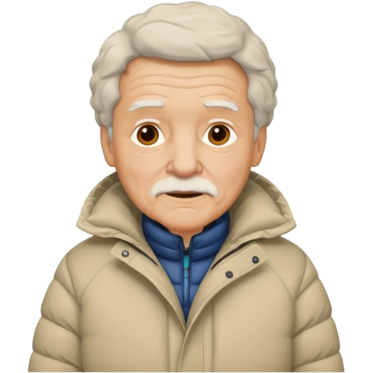 old man in puffy winter coat











 emoji