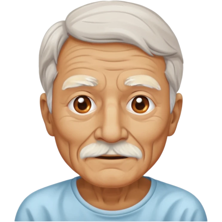 old man  with beauty mask  emoji