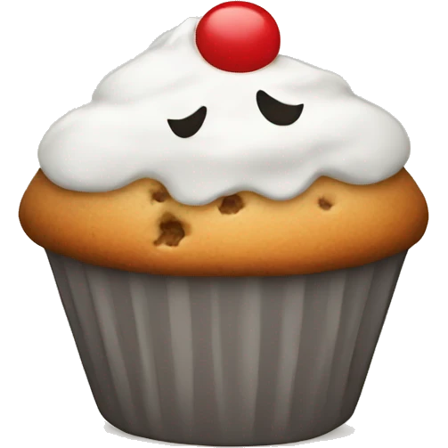 cute muffin white emoji