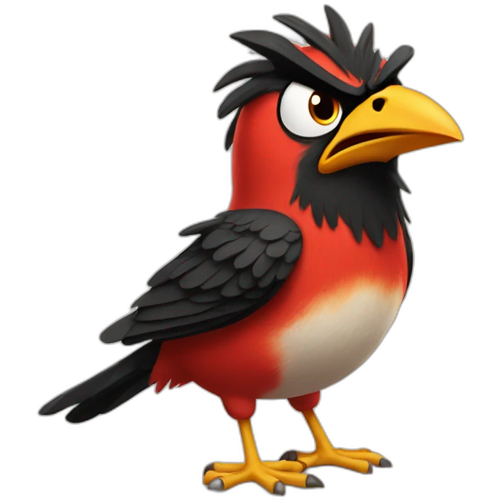 Angry bird emoji