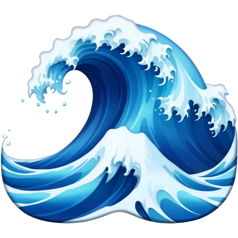 Ocean wave emoji