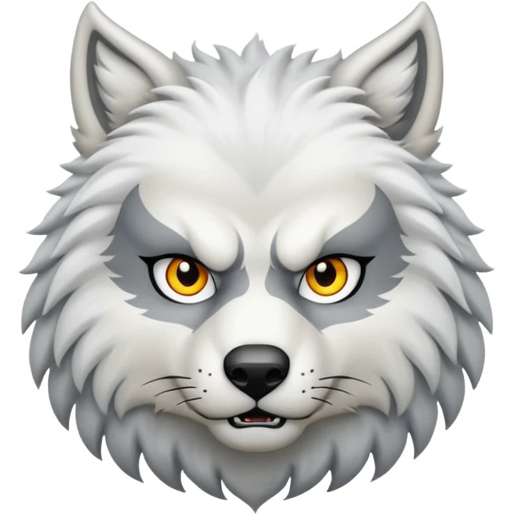 Lobo blanco emoji
