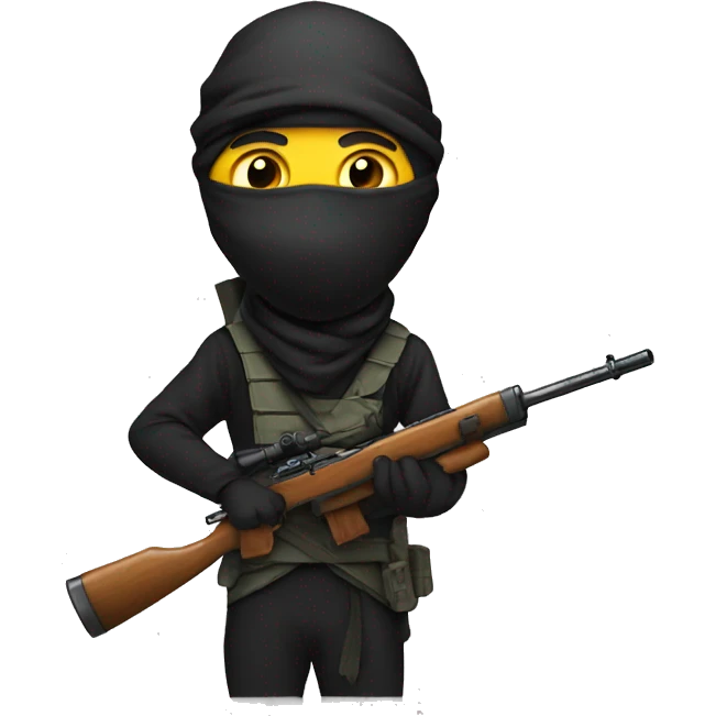 ninja holding a sniper emoji