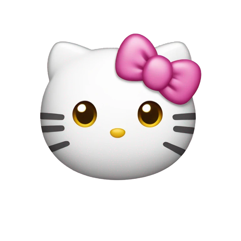 Hello kitty pink emoji