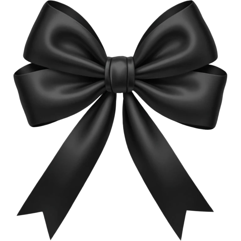 Black bow emoji