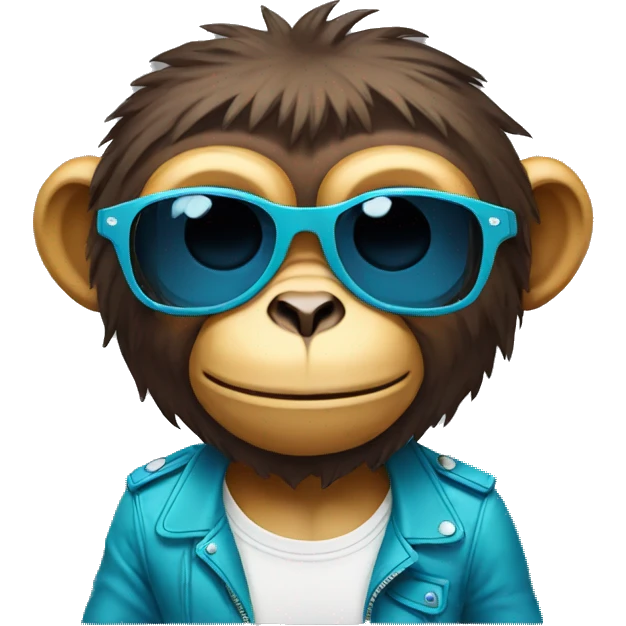 monkey with sunglasses emoji