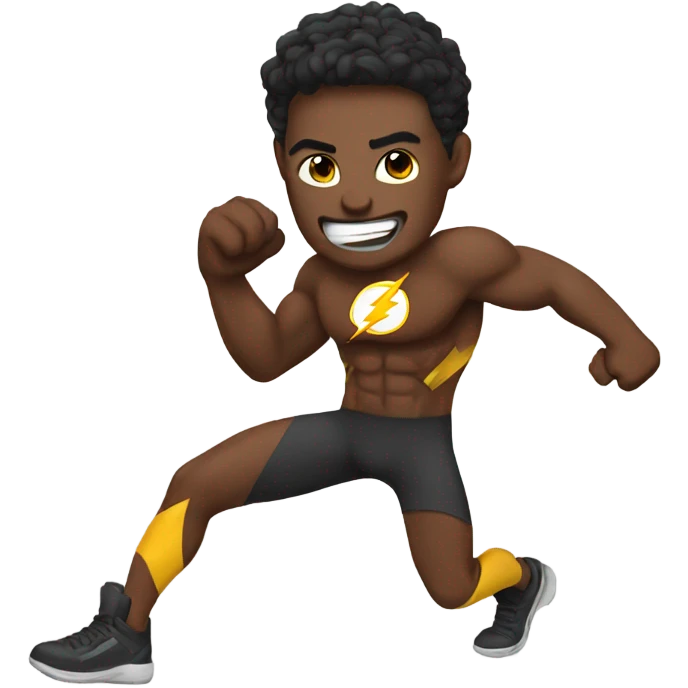 Flash hero working out  emoji