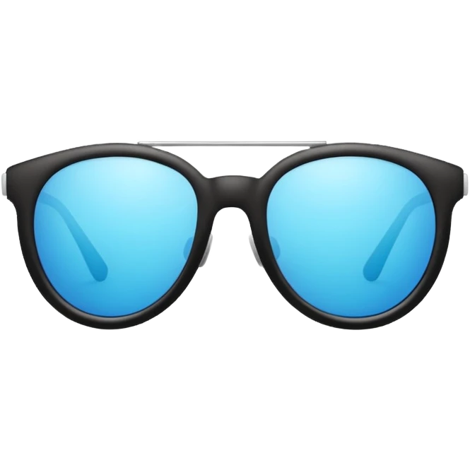 Sunglass emoji but with white glasses emoji