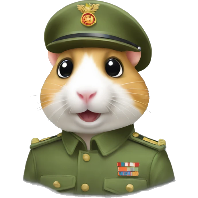 Un hamster militaire  emoji