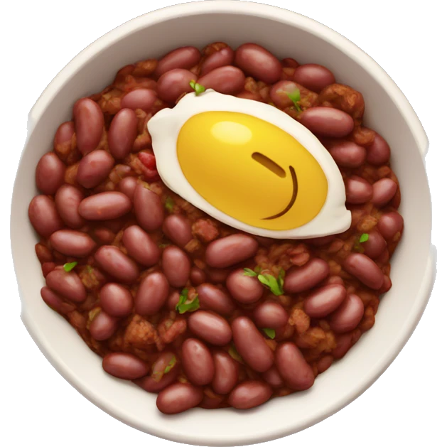 Red Beans and Rice with jerk Chicken emoji