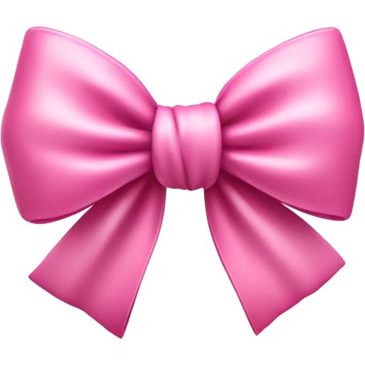 pink bow emoji emoji